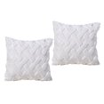 thumbnail image 3 of año / Decoraciones navideñas Funda de almohada cuadrada decorativa de suave de ín Funda de almohada, Decoración para hogar para f Blanco Soledad Funda de almohada de terciopelo, 3 of 5