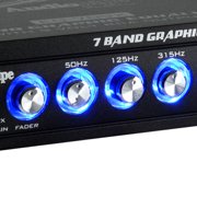 Audiopipe EQ-709X 7 Band 9 Volt Half DIN Parametric Graphic Car Audio Equalizer