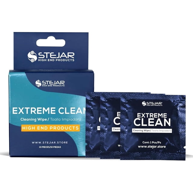 Toallas de Limpieza Stejar Extreme Clean Paquete de 10 con 70% de Alcohol Isopropílico