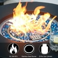thumbnail image 6 of Bali Outdoors 30" Round Gas Fire Pit Table 50000 BTU Fire Column for Outside Backyard, Patio, Black, 6 of 7