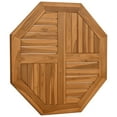 thumbnail image 3 of vidaXL Table Top Natural teak wood color Solid teak wood 27.6x27.6x1.0 in, 3 of 6