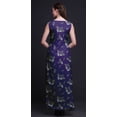 thumbnail image 4 of Bimba Leaves Ladies Printed Front Slit Sleeveless Maxi Summer Long CasualÂ&nbsp;Dress-Large, 4 of 5
