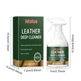 thumbnail image 3 of Leather Cleaner and Protectant 100ml | Multi-Surface Leather Care Spray for Furniture, Car Seats, Sofas, Jackets, Shoes, Bags | Removes Dirt, Stains, Grime | Suitable for Genuine, Faux, Vinyl Leather, 3 of 9