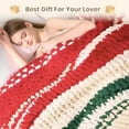 thumbnail image 7 of Chunky Knit Blanket Throw: 50''x60'' Chenille Chunky Knitted Throw Blankets for Bed Couch - Handmade Thick Cable Knit Blanket - Large Crochet Rope Blankets for Home Decor, 7 of 7