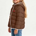 thumbnail image 7 of YUANxueke Boys Girls Puffer Jacket Zip up Hooded Winter Coat Winter Warm Outerwear,Coffee,1-2 Years, 7 of 7