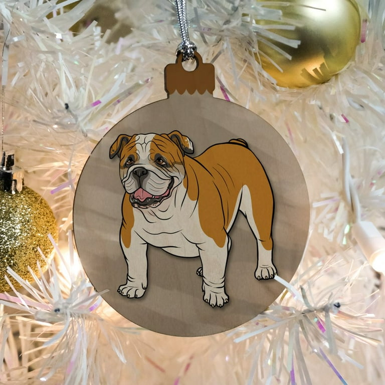 English bulldog christmas decorations best sale