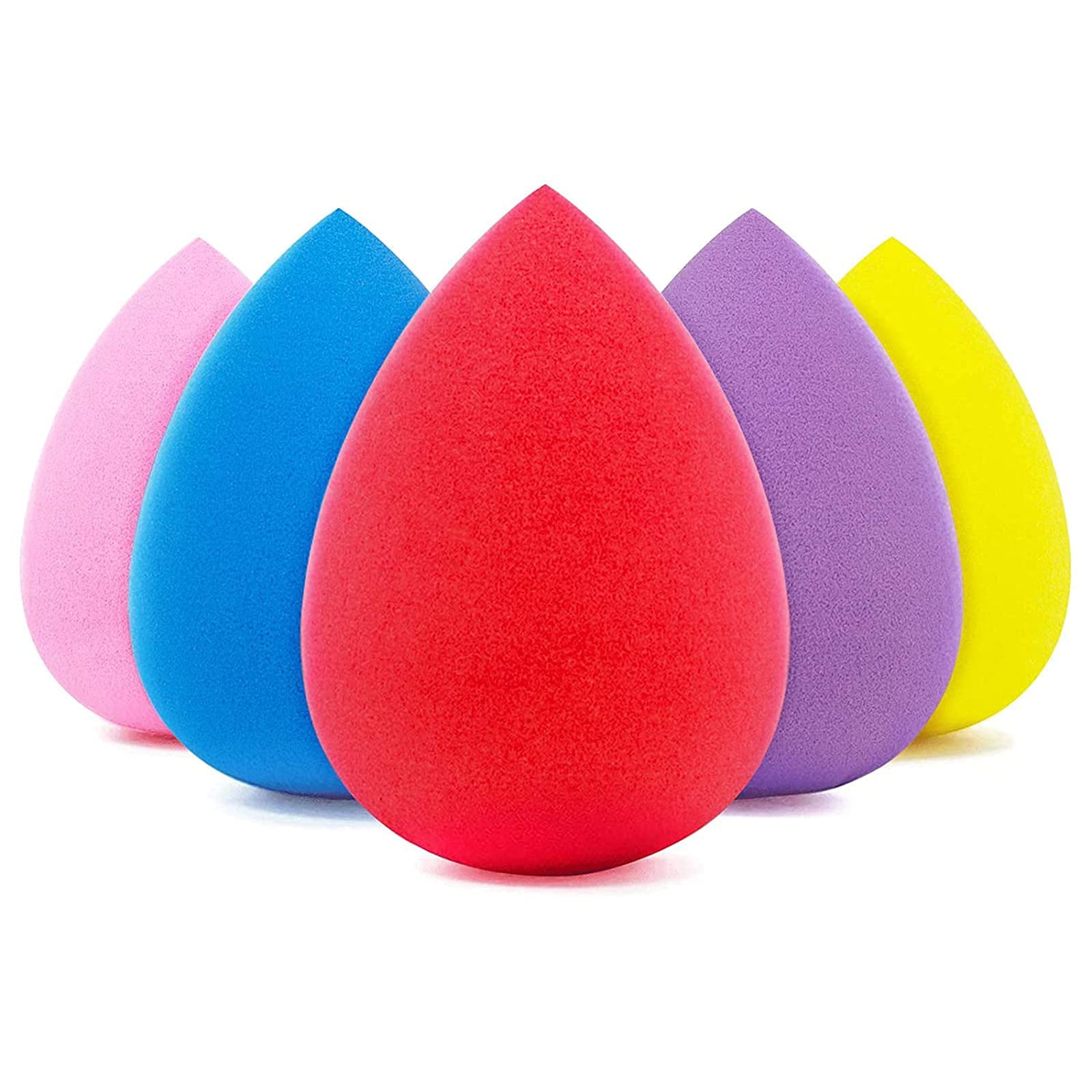 BEAKEY 5 Pcs Makeup Sponge Set, Foundation Blending Beauty Sponge