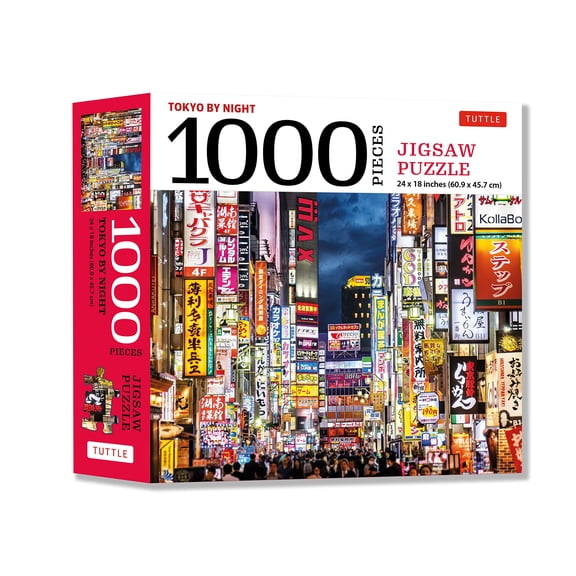 Pre-Owned Tokyo by Night - 1000 Piece Jigsaw Puzzle: Tokyo's Kabuki-Cho District at Night: Finished Size 24 X 18 Inches (61 X 46 C, (Hardcover)