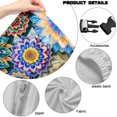 thumbnail image 7 of SCRAWLGOD Dragonfly Bohemian Flower Print Blue Beige Pattern Gaming Chair Cover Set of 4, Comfortable Computer Desk Chair Cover Rotating Computer Chair Protector with Armrest Cover, 7 of 7