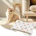 thumbnail image 2 of FYTPOV Cat Bed Dog Crate Pad, Cute Bear Print Dog Mat, Washable Crate Mat for Small Dogs and Indoor Cats Reversible Fleece Dog Kennel Pad Cat Carrier Mat, 19.7*13.9inch, 2 of 5