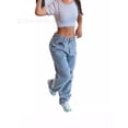 thumbnail image 7 of Women'S High Waist Wide Leg Denim Pants 2025 Fashion Stretch Comfort Trousers Straight Boho Chic Palazzo Jeans Wide Leg Jeans For Women, 7 of 7