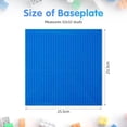 thumbnail image 4 of Classic Baseplates, 12 Pack Square 32x32 Stud Building Base, 10"×10" Large Building Board Base Plates, 100% Compatible with All Major Brands, Build and Display Board Set - Grey/Green/Blue, 4 of 7