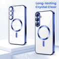 thumbnail image 6 of Entronix Magnetic Clear Case Compatible with Galaxy S26 Plus, Flexible TPU Cover and Built-in Camera Lens Protector, Blue, 6 of 6
