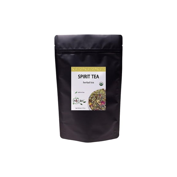 The Spice Hut - Spirit Tea, with Caffeine - Chamomile, Lavender, Rose - Relaxing Evening Tea, Makes 80-100 CUPS - 8oz Resealable Airtight Pouch