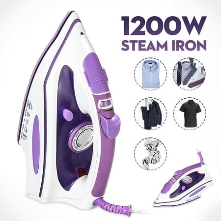 110V 1200W Handheld Steam Iron Fabric Steamer Auto Shut Off Temperature Control with 280ml Tank Capacity