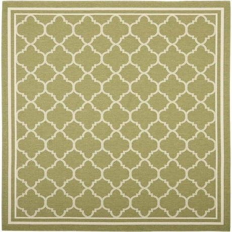 Safavieh Courtyard Green Indoor Outdoor Rug Square 5 3