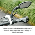 thumbnail image 4 of Bike Rearview Mirror Safety Cycling Fitting Front Accessories Handlebar Components Adjustable Clear Bicycles Reflector Reflection Fittings, 4 of 7