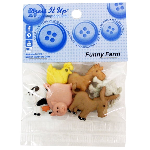Dress It Up Embellishments-Funny Farm