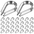 thumbnail image 1 of Uxcell 30-Pack Ojetes para Cables de Acero, M4 Acero Inoxidable 4mm Ojete de Aparejo Protección de Cable, 1 of 7