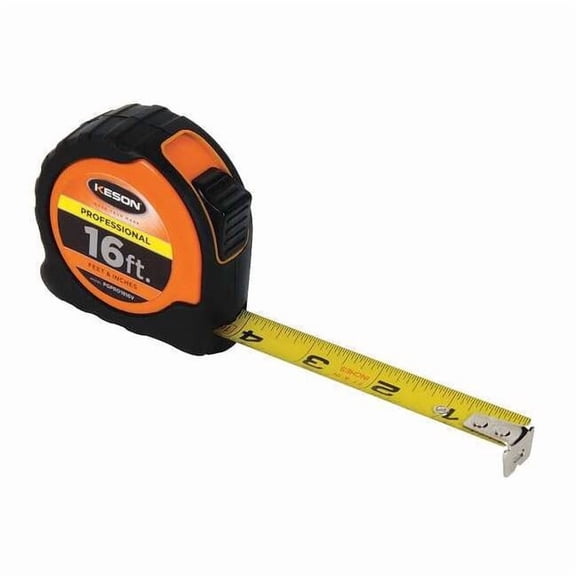 Keson 16 ft Tape Measure, 1 in Blade PGPRO1816V