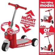 HALO Rise Above Jr Lil' Switch 2-in-1 Rider - Scooter for Ages 1+ Red