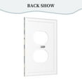 thumbnail image 4 of ZICANCN Outlet Covers Wall Plate, Colored Pink Squares Light Switch Cover Decorative, Duplex Toggle Combo 1-Gang, 4 of 9