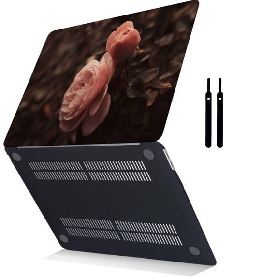 Hard Case Cover Only Compatible MacBook Pro 14" 2021/2022/2023 A2779 M2/A2442 M1 Cable Tie, Rose series 0267