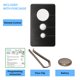 thumbnail image 3 of Para Craftsman Transmisor De Control Remoto Para Abridor De Puerta De Garaje Para Parte Verde De 3 Botones 139.53970Srt 139.5397 139.53971Srt 139.53973Srt 139.53973 139.53879 K1026 Hbw1136 Liftmaster, 3 of 5