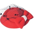 thumbnail image 1 of Fascinator Hair Clip Fascinator Hairpin Lightweight Comfortable Polyester Fiber Mesh Bowknot Hair Clip for Daily Life Shopping Travel, 1 of 6