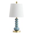 thumbnail image 3 of Safavieh Trace Modern 20 in. H Lamp, Light Blue Marble/Brass Gold, 3 of 5