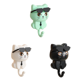 thumbnail image 1 of Gancho Gato Dibujos Animados Creativo Llavero Lindo Ganchos Adhesivos para Abrigos () Verde, 1 of 9
