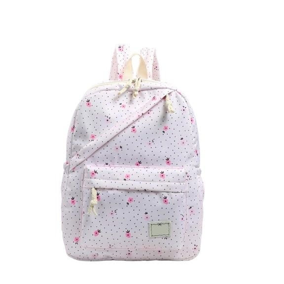 Women's Cute Coquette Backpack Bow Print Large Lightweight Casual Travel Daypack Preppy Korean College Laptop Bag 2026 Back to School(Pink,One Size)