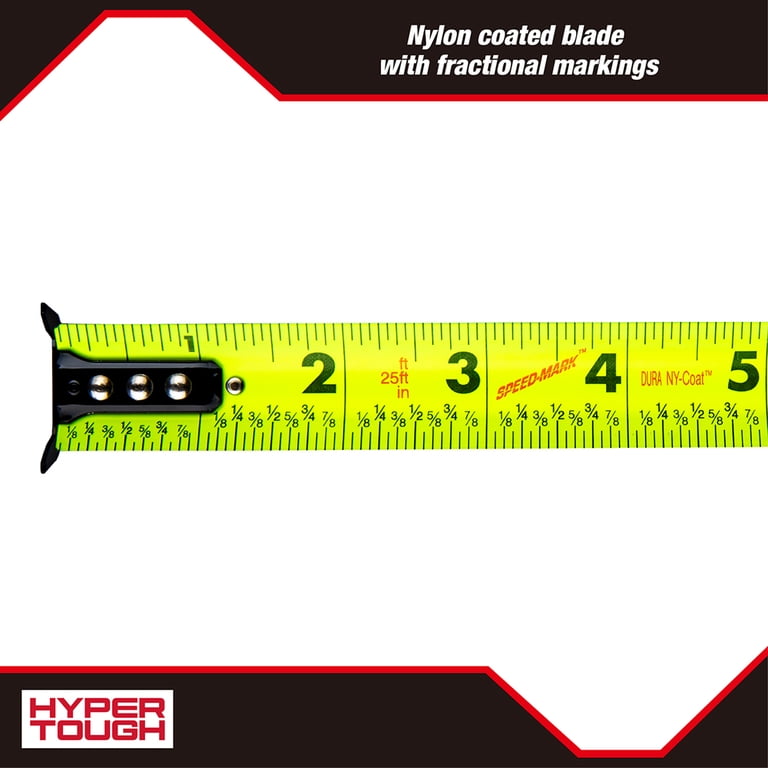 Hyper Tough 25ft. LED Tape Measure - Walmart.com