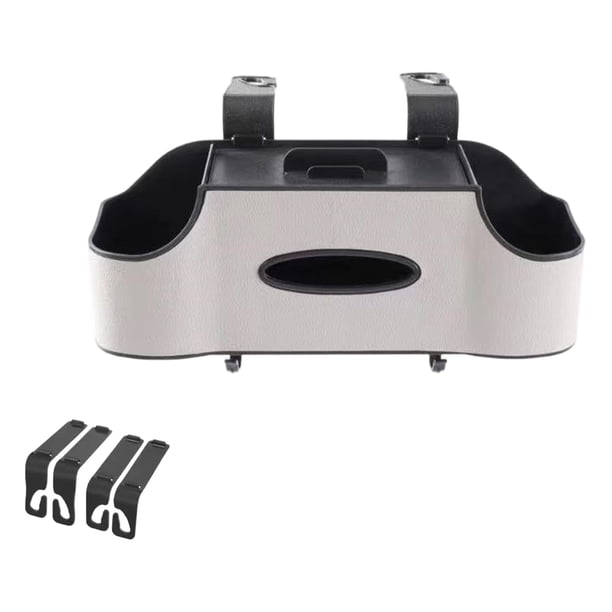 Organizador multifuncional para el asiento trasero. Organizador duradero con portavasos para SUV, sedanes y camionetas