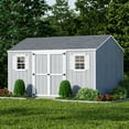 thumbnail image 3 of Little Cottage Co. 12x14 Value Workshop Shed with Operable Windows and Floor, Outdoor Wood Storage Do-It-Yourself Precut Kit, 3 of 14