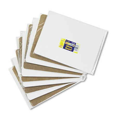 Student Dry Erase Boards - Chenille Kraft Unruled Student Dry-Erase Board, Melamine, 12 x 9, White, 10/Set