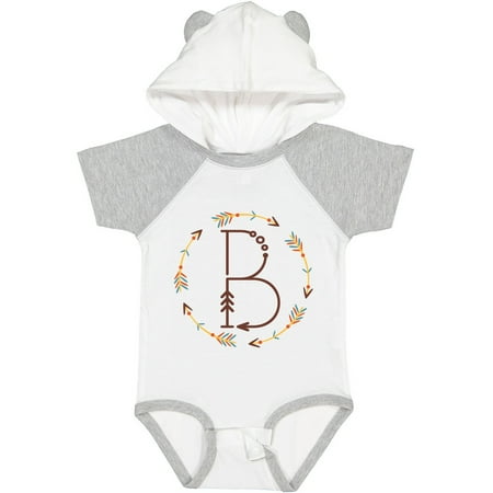 

Inktastic B Monogram Letter Tribal Wreath Gift Baby Boy or Baby Girl Bodysuit