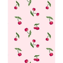 Cherries Removable Vinyl Wallpaper by Barbie - Pink