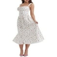 thumbnail image 3 of EIMELI Women‘s Summer Midi Dress Sleeveless Floral Print Button Down Flowy A-Line Tank Dress, 3 of 9
