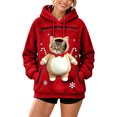 thumbnail image 5 of JAJAHO Fuzzy Pet Carrier Hoodie Christmas Unisex Small Animal Holding Sweatshirt Cat Dog Pouch Pullover Tops, 5 of 6