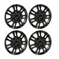 thumbnail image 1 of Wheel Hub Cap, Exquisite Appearance Bright Black 4PCS Wheel Rim Cover Sporty  for Accent, 1 of 7