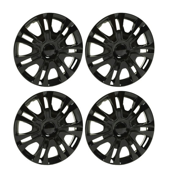 Wheel Rim Hubcap, Sporty Shockproof Bright Black Exquisite Appearance Wheel Hub Cover For Corsa