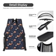 thumbnail image 4 of Salouo Cartoon Fox Print Laptop Backpack 16.5'' Daypack Carry On Backpack for Men Women Outdoor Bag Laptop Sleeve and Dual for Weekender/Business/Hiking-One Size, 4 of 6