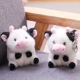 thumbnail image 4 of Anvazise 10cm Plush Keychain Exquisite Bag Decoration Lovely Cow Plush Toy Stuffed Doll Pendant Children Gift Black White, 4 of 11