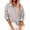 Brown, variant on Women's Striped Button Down Shirt Long Sleeve Casual Linen Blouse Loose Fit Office Work Wear Spring Summer Outfit Black L
