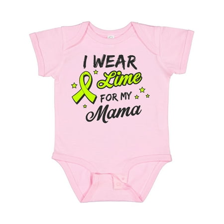 

Inktastic I Wear Lime for My Mama Gift Baby Boy or Baby Girl Bodysuit