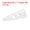 White, variant on Uxcell 10Pcs Double Holes Tooth Shape Sewing Wood Buttons for DIY Coat White 2"
