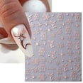 thumbnail image 2 of Pegatinas 3D de oro rosa para decoración de uñas, arte de uñas de Navidad, alce metálico, copo de nieve, galleta, hombre, estrellas, líneas geométricas, invierno, navidad, Año Nuevo, 2 of 4