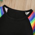 thumbnail image 3 of Vestido de verano Arco Iris de manga corta para niñas Vestido de una pieza Colorido estampado Vestid Abanopi Vestido, 3 of 7