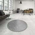 thumbnail image 4 of Ahgly Company Machine Washable Indoor Round Transitional Gray Cloud Gray Area Rugs, 6' Round, 4 of 7